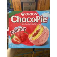 Bánh CHOCO-PIE ORION vị dâu tây 360g- Thùng 8 hộp x 360g