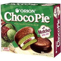 Bánh Choco Pie Vị Matcha Đậu Đỏ Hộp 12 Gói*30G
