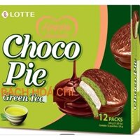 Bánh Choco Pie vị Matcha Lotte hộp 336g ( 12cái)