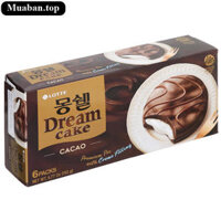 Bánh chocopie Lotte Dream Cake vị ca cao hộp 192g 6 cái