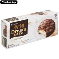Bánh chocopie Lotte Dream Cake truyền thống hộp 192g 6 cái