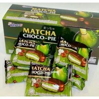 Bánh Chocopie Matcha Trà Xanh Kisco Thái Lan 300g - Hộp 12 Cái