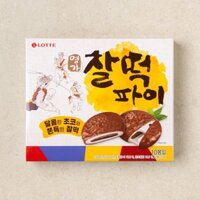 Bánh CHOCOPIE Nhân Gạo Dẻo LOTTE nhập khâu Hàn Quốc 롯데] 명가 찰떡파이 350G
