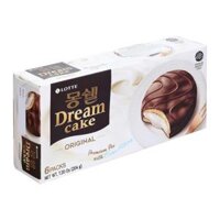 Bánh Chocopie Truyền Thống Nhân Kem, Dream Cake, Original, 6 Cái, 7.2 oz (204g) - LOTTE