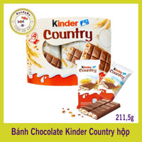 Bánh chooclate Kinder Country hộp 9 thanh 211,5g