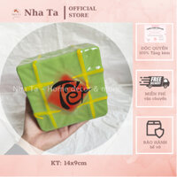 Bánh chưng tiết kiệm, ống heo đựng tiết kiệm làm quà tặng có 2 loại lỗ tròn và ngang, trang trí decor Tết