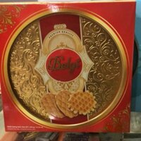 Bánh Cookie trứng sữa Belgi 350g hộp thiếc