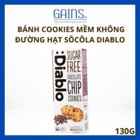 BÁNH COOKIES MỀM KHÔNG ĐƯỜNG HẠT SOCOLA DIABLO 130G