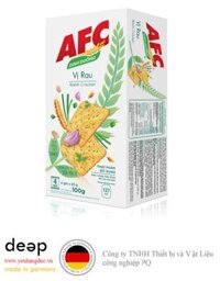 Bánh Cracker AFC Dinh Dưỡng vị rau (100g) DEEP35 www.yeuhangduc.vn sẵn sàng cho bạn