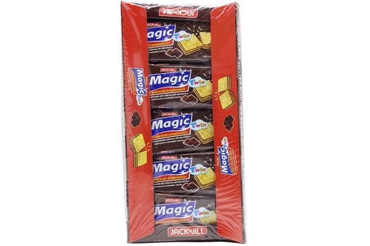Bánh cracker hai lớp kem socola Magic Twin hộp 300g