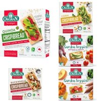 Bánh Cracker rau củ quả ăn kiêng, thuần chay hiệu Orgran Gluten Free,Milk Free,Egg Free,Vegan 125G