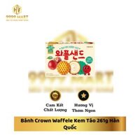 Bánh Crown Waffele Kem Táo 261g Hàn Quốc