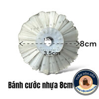 Bánh cước 8cm đánh bóng chuyên dụng bằng cước nhựa. Chổi đánh bóng kim loại bằng sợi cước nhựa tiện lợi