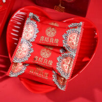 Bánh cưới Golden Crown Happy Marriage, vị dừa, thanh gạo nhân, thanh năng lượng 500g, kẹo cưới, kẹo ăn mừng đám cưới, đồ ăn nhẹ