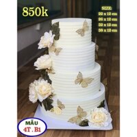 bánh cứoi hoa hồng kem bánh cứoi 4 tầng hiện đại 4t-b1