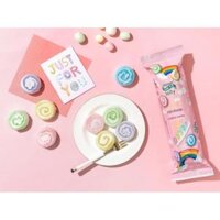 Bánh cuộn đường kẹo bông cầu vồng - 12g x 12 cái, Bánh ngọt lấy cảm hứng từ Macaron, Đồ ăn nhẹ đầy màu sắc và vui nhộn cho mọi lứa tuổi, Hoàn hảo cho các bữa tiệc và lễ kỷ niệm