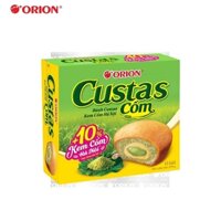 Bánh Custas kem cốm-Orion, hộp (279g/12p).