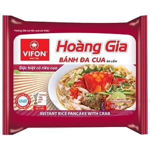 Bánh đa cua Vifon Hoàng gia - gói 120g, có gói riêu thật