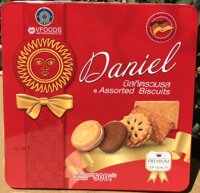 Bánh Daniel  Assorted Biscuits hộp thiếc mặt trời 500g