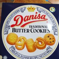 Bánh Danisa hộp sắt loại 908g , ( kèm túi xách )
