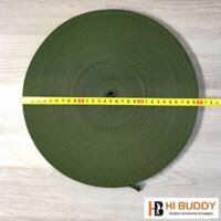 Bành Dây Dù Dẹt Xanh Rêu - DÀI 45M - NĂNG 1KG - BẢN RỘNG 2.5CM