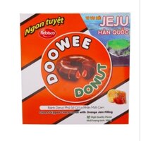 Bánh Donut Doowe Socola nhân mứt cam hộp giấy 300g