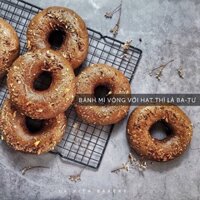 bánh donut lúa mạch đen sốt phô mai ăn kiêng 5cai