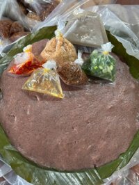 Bánh đúc gạo lứt kèm nhân