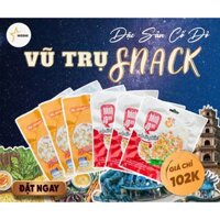 Bánh Ép Huế - COMBO VŨ TRỤ SNACK ( 3 gói vị tép + 3 gói vị BBQ)