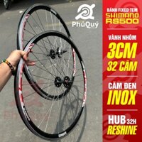 Bánh Fixed Niềng SHIMANO RS500 / Căm inox / Hub Reshine