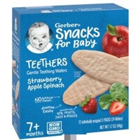 Bánh gạo ăn dặm Gerber vị dâu táo cải bó xôi hộp 48g