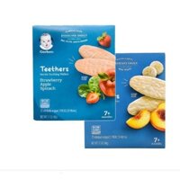 Bánh Gạo ăn dặm Gerber Vị Dâu Táo Cải Bó Xôi 48g
