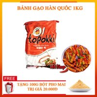 Bánh Gạo Hàn Quốc Làm Tokbokki 1kg + Tặng 100g Bột Pho Mai Hàn Quốc