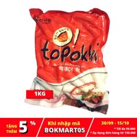 Bánh gạo HÀN QUỐC TOPOKKI 1kg kèm sốt 150G và bột phô mai 100G tặng mì không gia vị OTTOGI