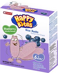 Bánh gạo Happy Bites vị việt quất (50g)