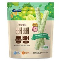 Bánh gạo lứt ăn dặm BeBecook vị nho xanh gói 30g (từ 7 tháng)