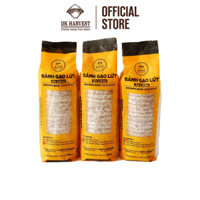 Bánh Gạo Lứt Ăn Kiêng Giảm Cân DK Harvest 170g18 bánh - 3 Vị Lứt Huyết Rồng, Yến Mạch, Lứt Tím Than - Vị Yến Mạch