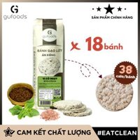Bánh gạo lứt ăn kiêng, tập GYM GUfoods 170g  18 bánh - Vị Cỏ ngọt