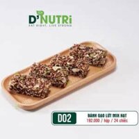 Bánh gạo lứt mix hạt dinh dưỡng D’nutri 24 chiếc/ gói