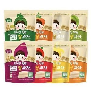 Bánh gạo lứt rau củ hữu cơ Nabero Pure Eat cho bé 7m+