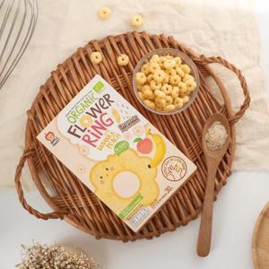 Bánh gạo organic Apple Monkey bổ sung Omega 3 & DHA