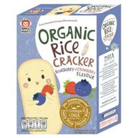 Bánh gạo organic Apple Monkey vị dâu tây và việt quất 30g X2 hộp Thái Lan Chuyên sỉ