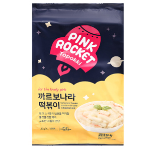 Bánh gạo Pink Rocket Topokki - Gói 240g