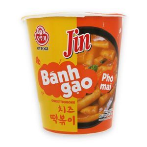 Bánh gạo tokbokki Ottogi Jin vị phô mai ly 82g