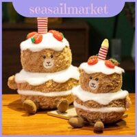 Bánh Gấu Hình Dễ Thương Sang Trọng Đồ Chơi Quà Tặng Sinh Nhật Ấm Áp Thú Nhồi Bông Mềm Mại