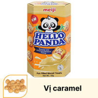Bánh gấu nhân caramel Meiji Hello Panda
