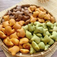 Bánh gấu nhân kem mix 3 vị chùm ngây , kem sữa , socola hũ 500Gr