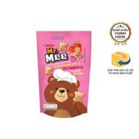 Bánh gấu nhân kem Mr. Mee vị dâu tây - Thái Lan - Gói 20gr
