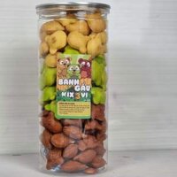 Bánh Gấu Nhân Kem Sữa và Mix 3 Vị SIÊU BỰ 500g: Kem Truyền Thống, Chùm Ngây, Socola