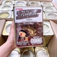 Bánh gấu VFOODS Thái Lan nhân kem sữa socola hộp thiếc Thái Lan - 400g